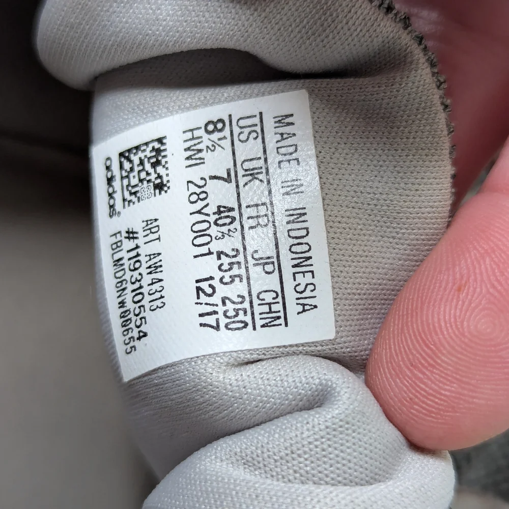 adidas Cloudfoam Gray Fabric Mesh Athletic Shoes Size Women's 8.5
